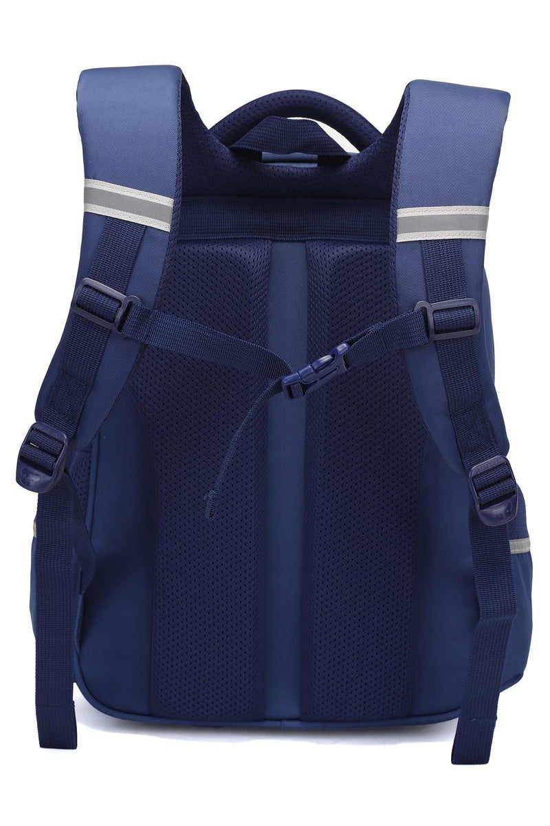 SUN EIGHT Premium 15.5-inch Light Weight School Backpack Water Resistant Polyester Kid’s Daypack for Boys, SE22260, Blue - Image 4
